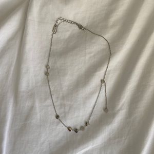 Silver Heart Choker